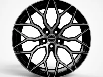 Vossen HF-2 wheels 3D model