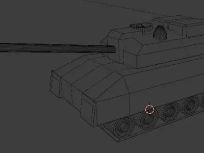 tank on tracks 3D model