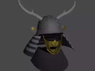 Samurai Helmet 3D model