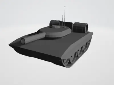 Generic lowpoly tank 3D model
