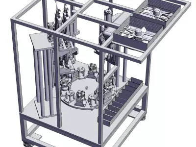 Automatic screw locking assembly equipment 3D model