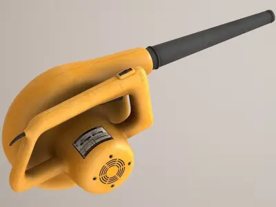 Electric Blower Low-poly 3D model