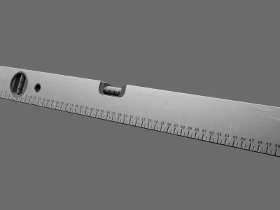 Trowel Rake Level Free low-poly 3D model