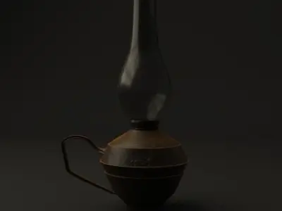 Kerosene lamp 3D model