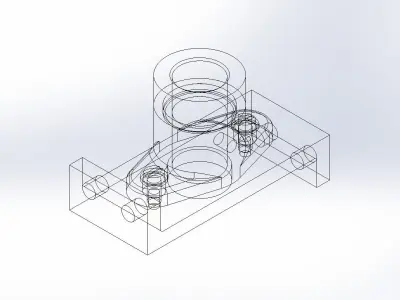 SOLIDWORKS 2022 and Engineering Graphics Shaft support  3D print model