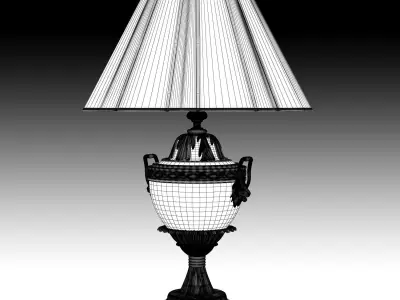 Griffiths and Griffiths 77827 antique crackle bronze lamp 3D model
