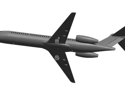 boeing 717  3D model