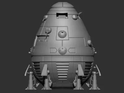 3D BattleTech Ship  3D print model