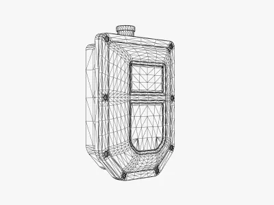 Rusty Electrical Switch Box Low-poly 3D model