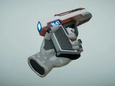 Sci Fi Gun Free low-poly 3D model