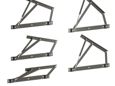 Rigged Bed Mechanism with Gas Lift 3D model