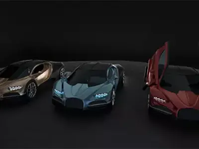 Bugatti Tourbillon Hypercar 3D model