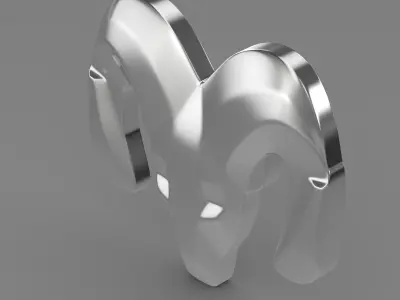 Dodge wheel logo 3D model