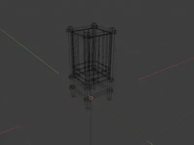 Traditional Japanese lantern Free 3D model