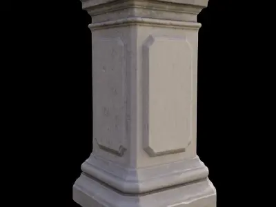 Classic Column Decorative Free 3D model