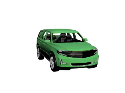 Generic SUV 3D Model Versatile All-Purpose Utility Vehicle 02 3D model
