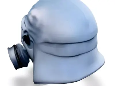 Realistic Gas Mask 3D Model Low-poly 3D model purchase