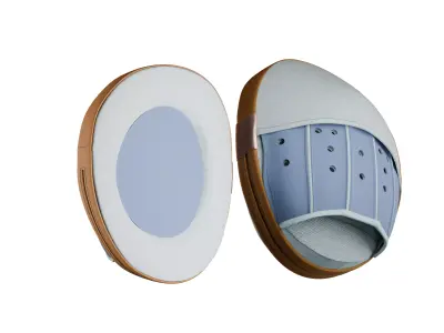 Boxing Focus Pads with Punch Target 3D Model for Games  Low-poly 3D model
