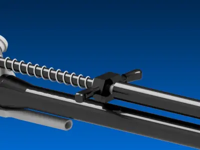 AH-14 Assault Rifle 3D model