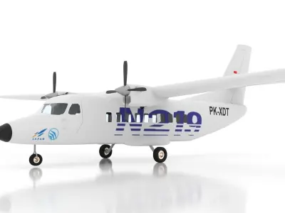 Indonesian Aerospace N-219 3D model