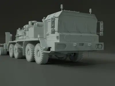 Faun Stl 56 Franziska  Heavy Tank Transporter 3D model