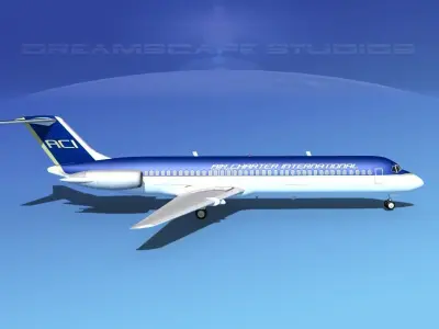 Douglas DC-9-40 Air Charter Intl 3D model
