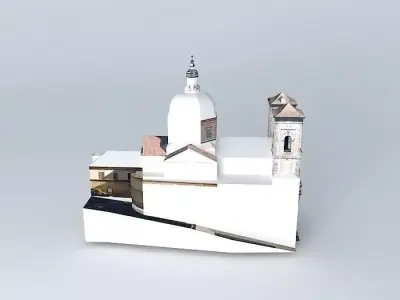 Jesuit Church or San Ildefonso Free 3D model