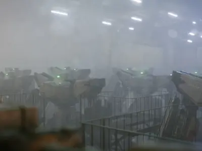 Mech Hangar VFX Low-poly 3D model