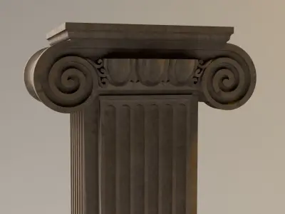 Classical Columns Low-poly 3D model