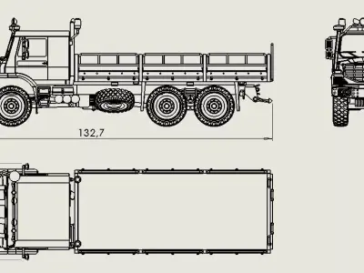Mercedes-Benz Zetros 6x6 3D print model
