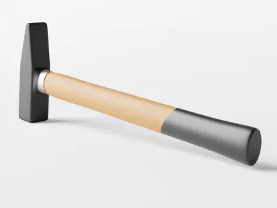 Tack Hammer or Upholstery Hammer Low-poly 3D model