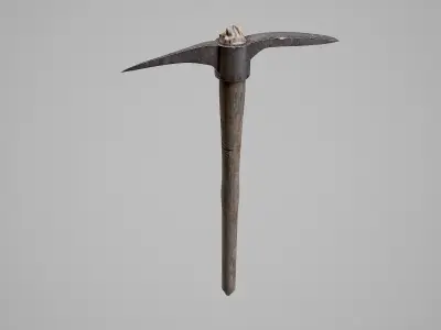 Pickaxe Low-poly 3D model buy