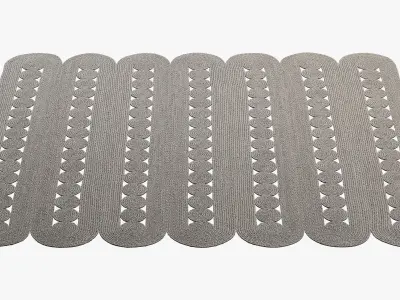 Safavieh Hajri Jute Rugs part 1 2 options 3D model