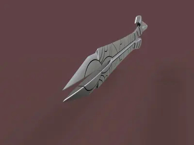 Sword of Gamora from Guardians of the Galaxy 3D model