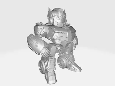 Transformers White Car 3D print model