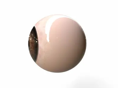 Human Eye Low-poly 3D model