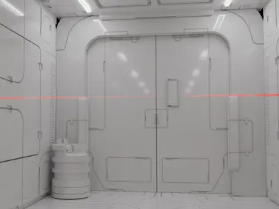 Sci-fi interior 3D model