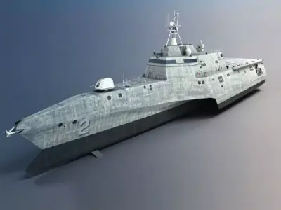 Military Battle Ship 3D model