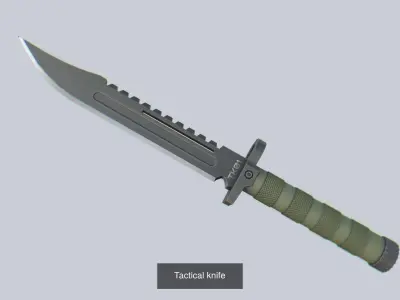 Tactical knife collection 3D Model Pack
