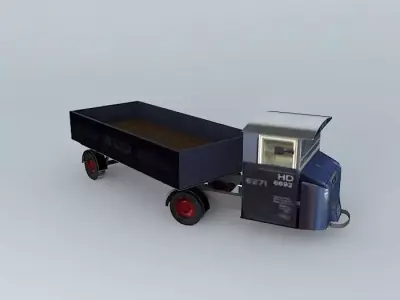 Eco Rail Scammell No 2 Dummy! Old Steam Days Free 3D model