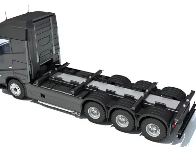 Generic Semi Truck 3D model 2