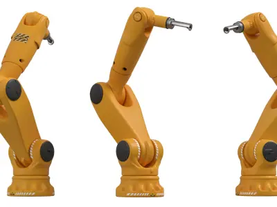 Robot manipulator pbr simple rigged model 3D model purchase