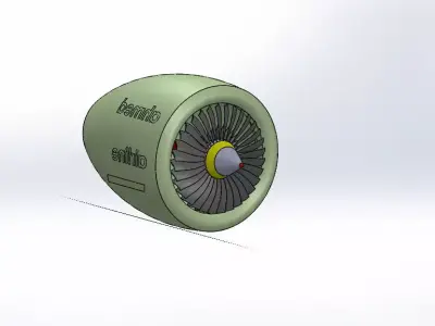 jet engine 3D model by ahmedfouda164