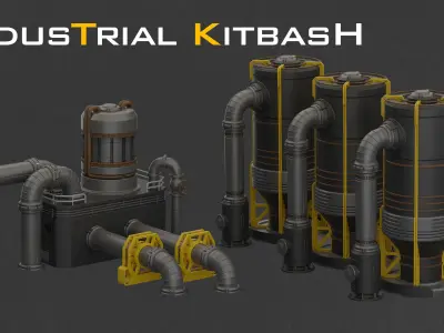 Industrial Kitbash-V4 3D model