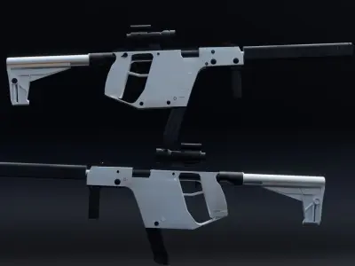 VECTOR Submachine Gun  Low-poly 3D model