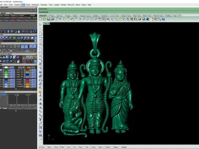 Ramparivar pendant Artwork-89 3D print model