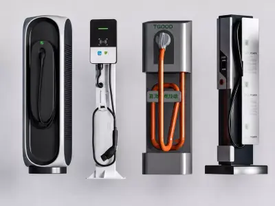 EV Charging Station Collection 3D model