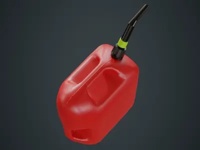 Fuel Can 6A Low-poly 3D model