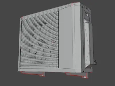 Air Conditioner Free low-poly 3D model purchase