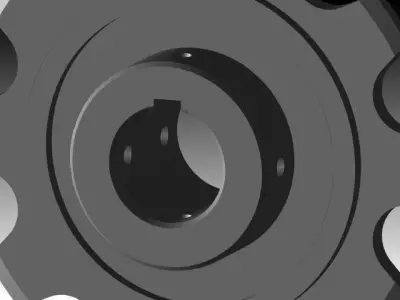 Gear 10T 114mm Free 3D model